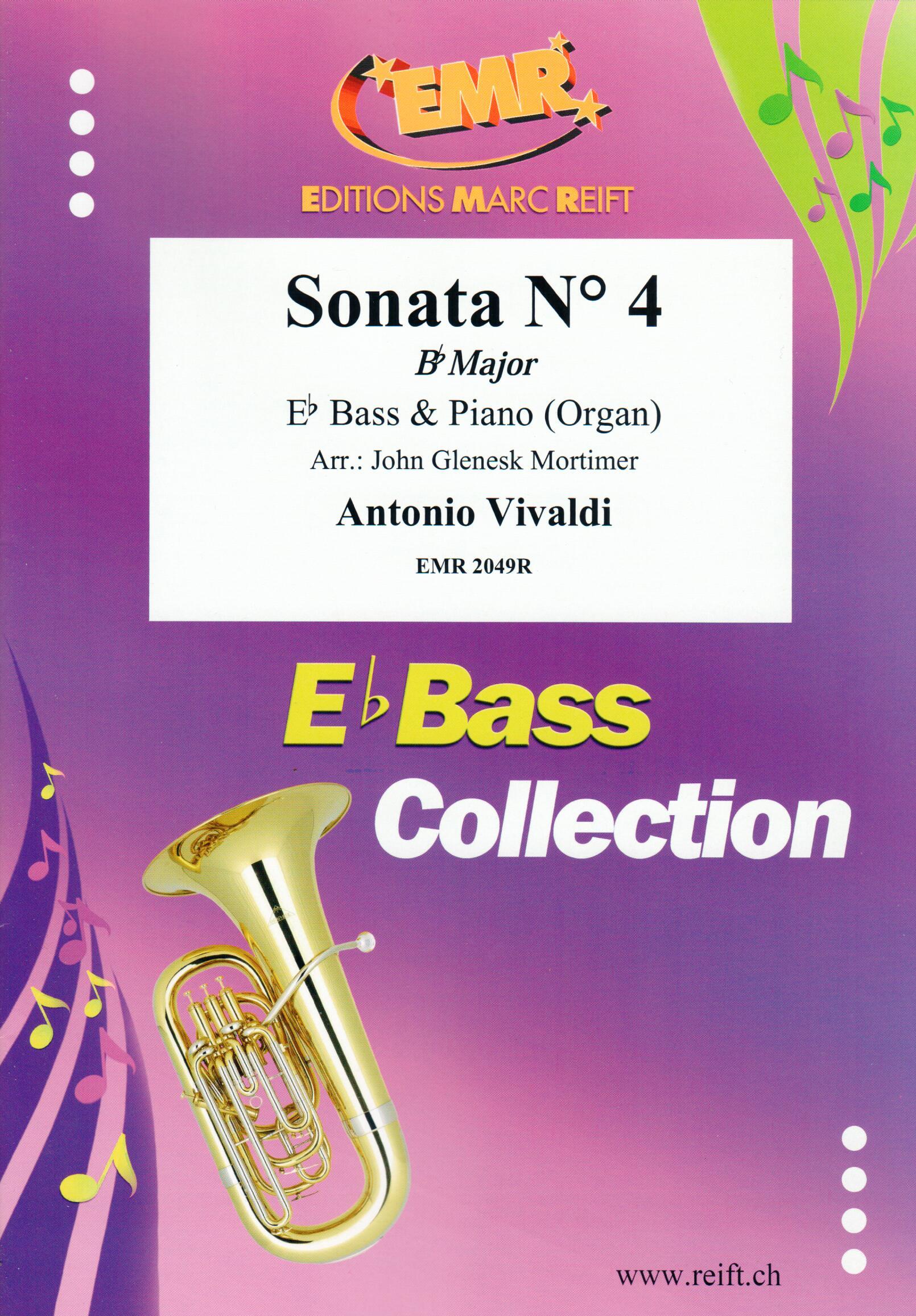SONATA N° 4 IN BB MAJOR, SOLOS - E♭. Bass