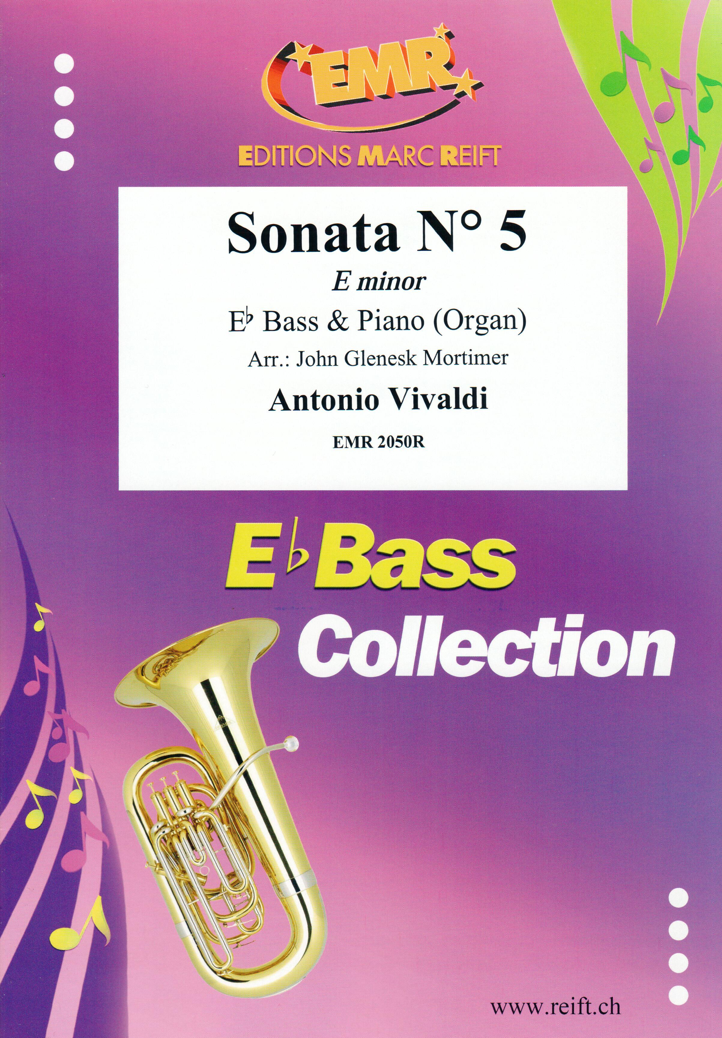SONATA N° 5 IN E MINOR, SOLOS - E♭. Bass