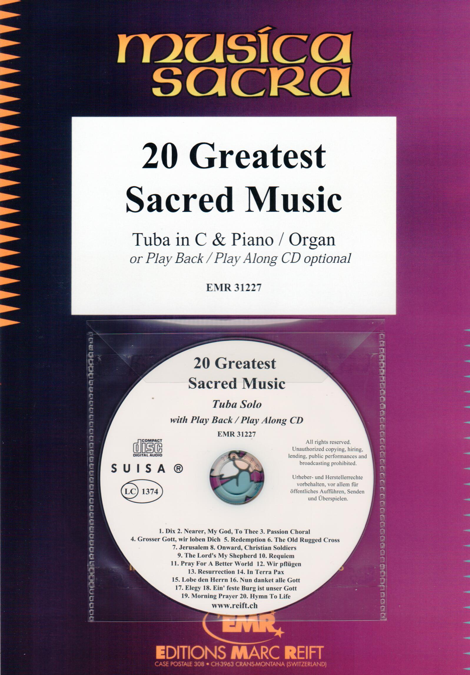 20 GREATEST SACRED MUSIC, SOLOS - E♭. Bass