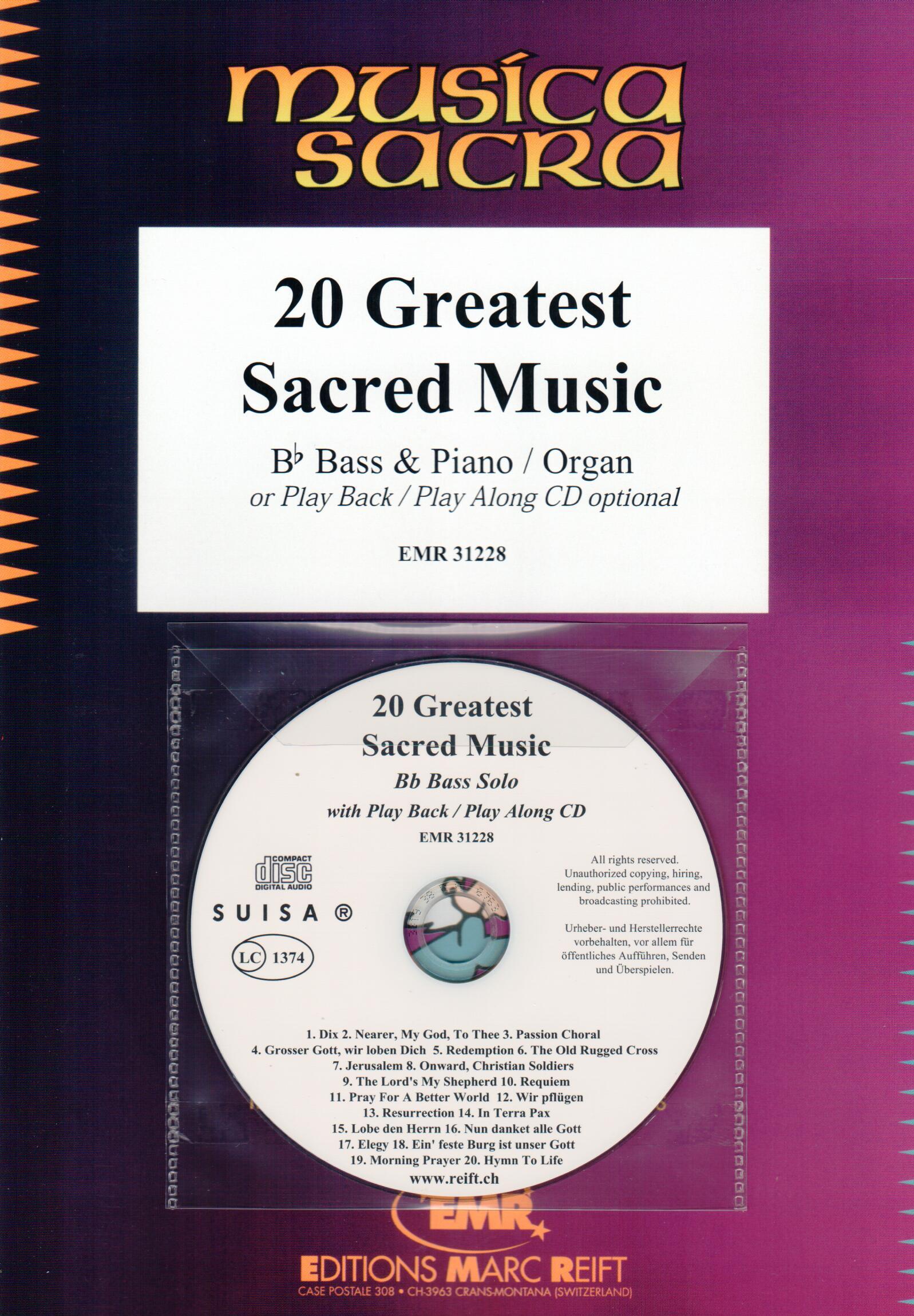 20 GREATEST SACRED MUSIC, SOLOS - E♭. Bass