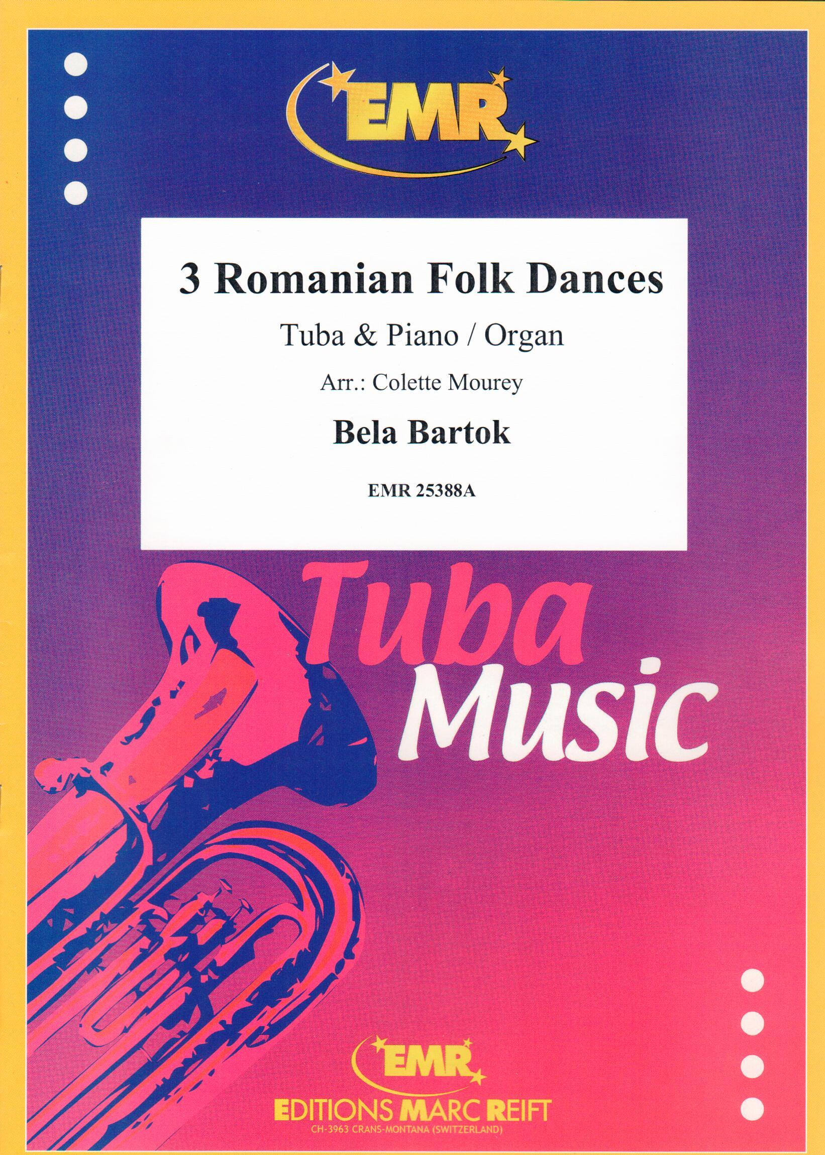 3 ROMANIAN FOLK DANCES, SOLOS - E♭. Bass