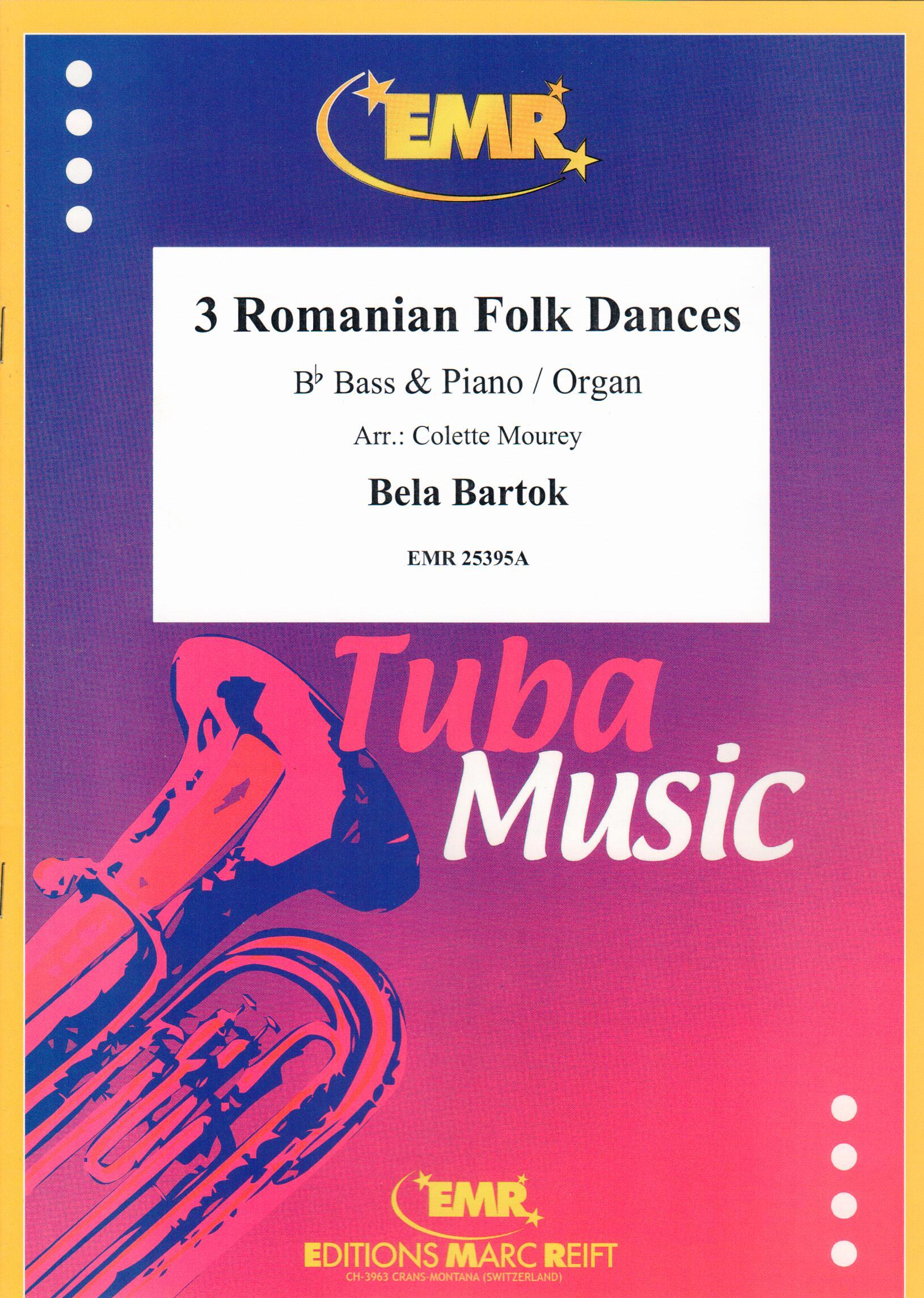 3 ROMANIAN FOLK DANCES, SOLOS - E♭. Bass