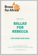 BALLAD for REBECCA - Bb Cornet with Piano accomp.