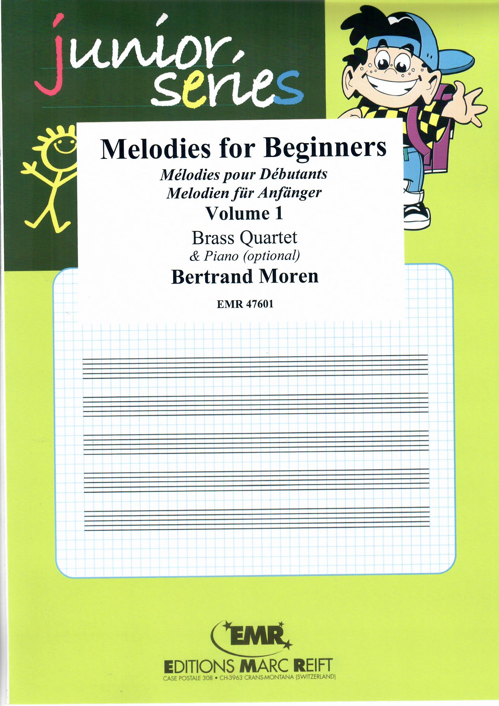 MELODIES FOR BEGINNERS VOLUME 1 - Quartet, EMR Brass Quartets