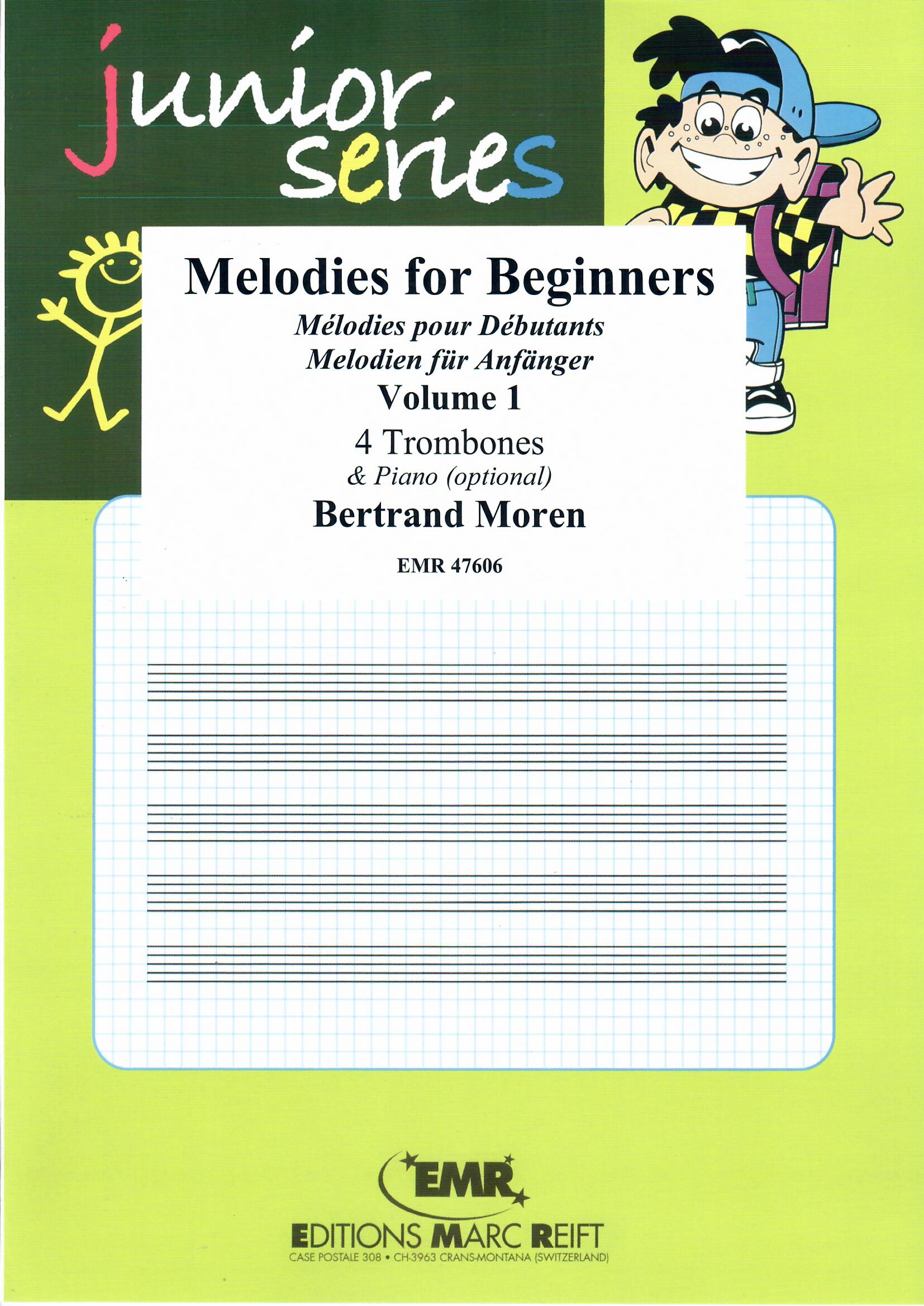 MELODIES FOR BEGINNERS VOLUME 1 - Trombone Quartet