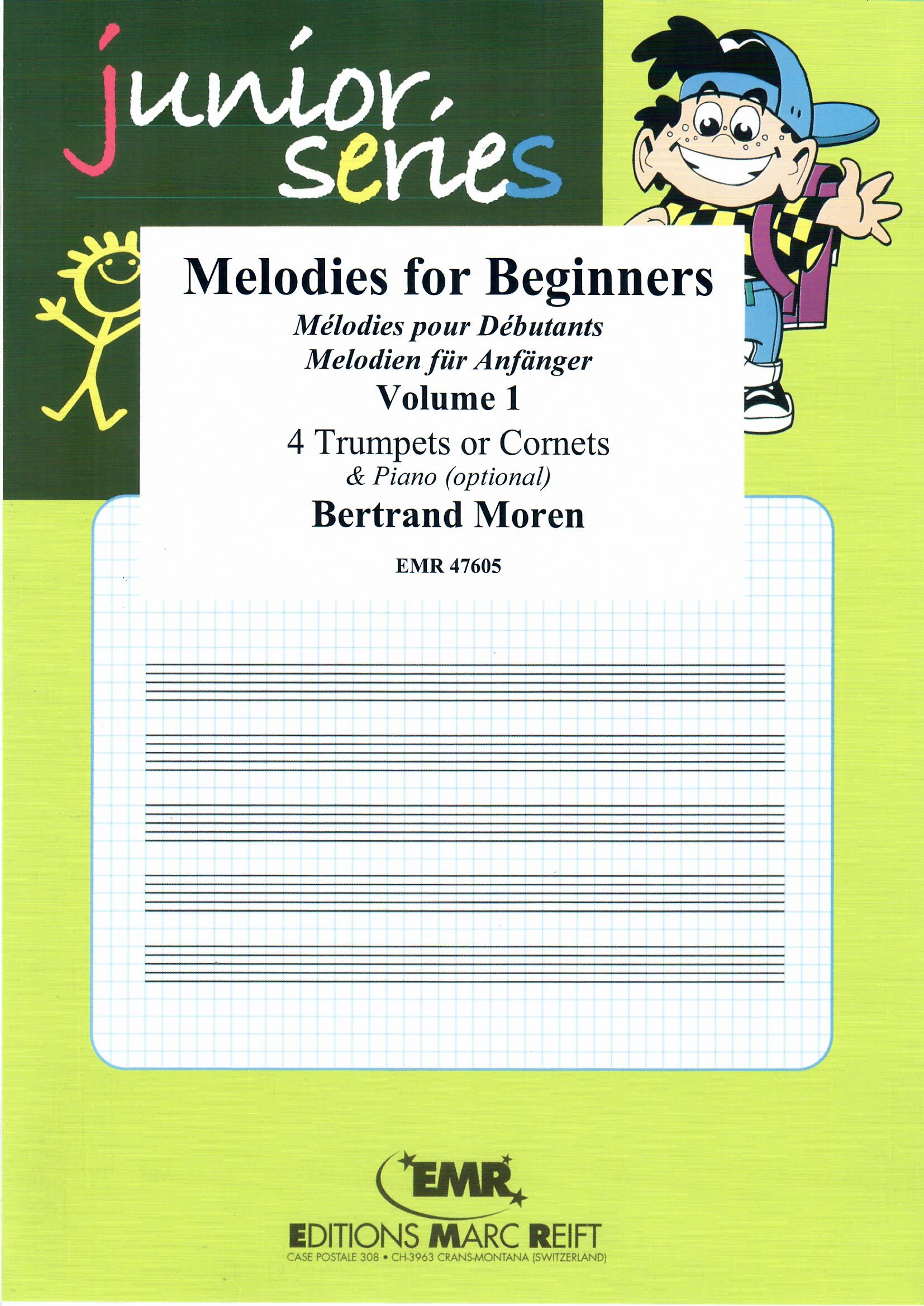 MELODIES FOR BEGINNERS VOLUME 1 - Trumpet Quartet, Quartets