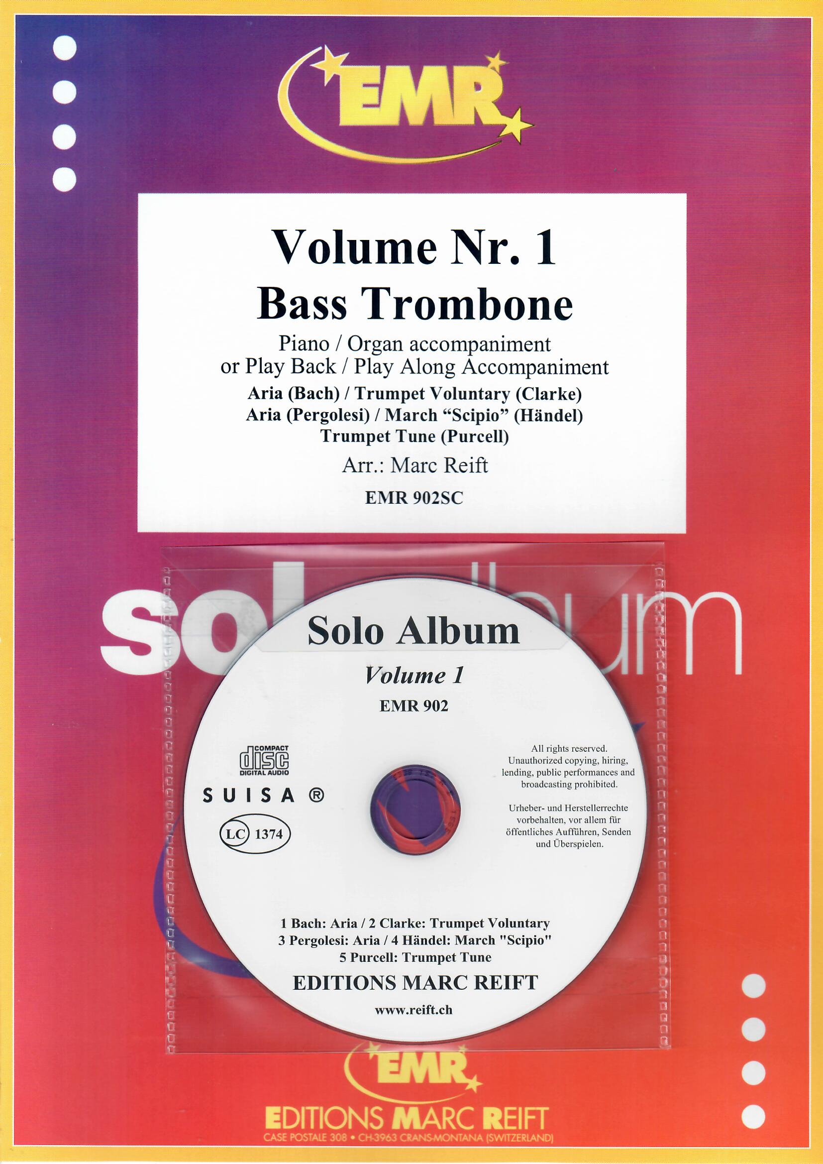 SOLO ALBUM VOLUME 01, NEW & RECENT Publications, SOLOS for Bass Trombone