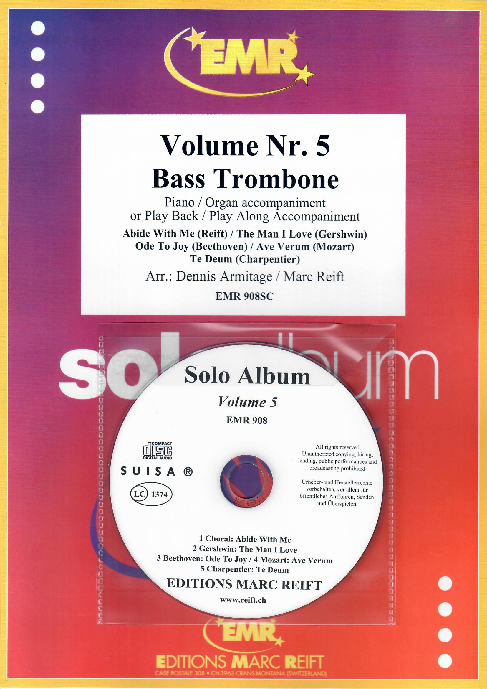 SOLO ALBUM VOLUME 05, NEW & RECENT Publications, SOLOS for Bass Trombone