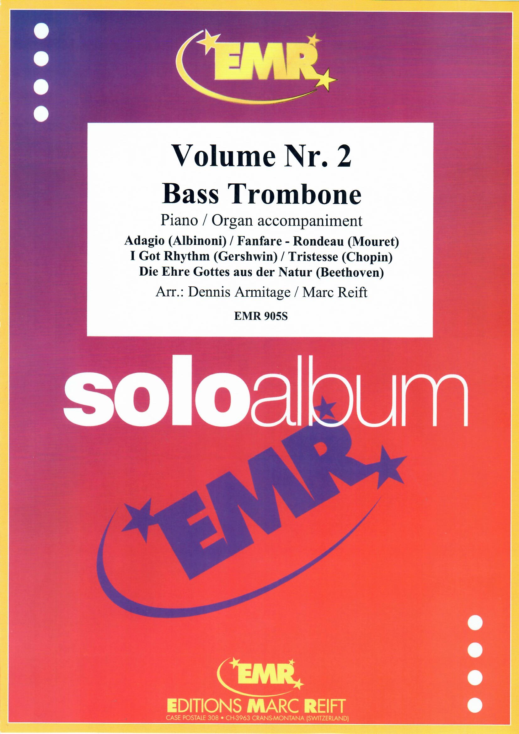 SOLO ALBUM VOLUME 02, NEW & RECENT Publications, SOLOS for Bass Trombone