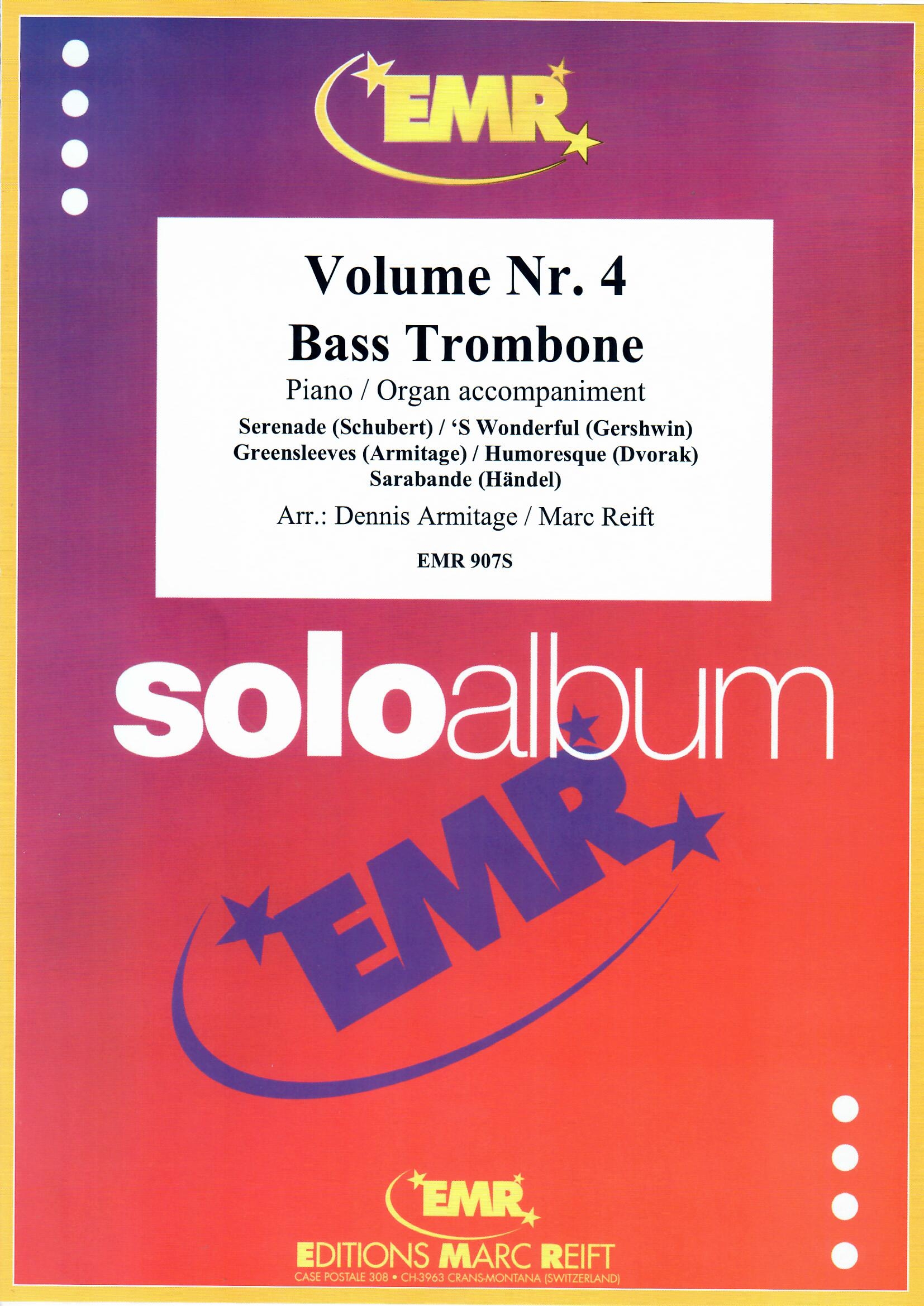 SOLO ALBUM VOLUME 04, NEW & RECENT Publications, SOLOS for Bass Trombone