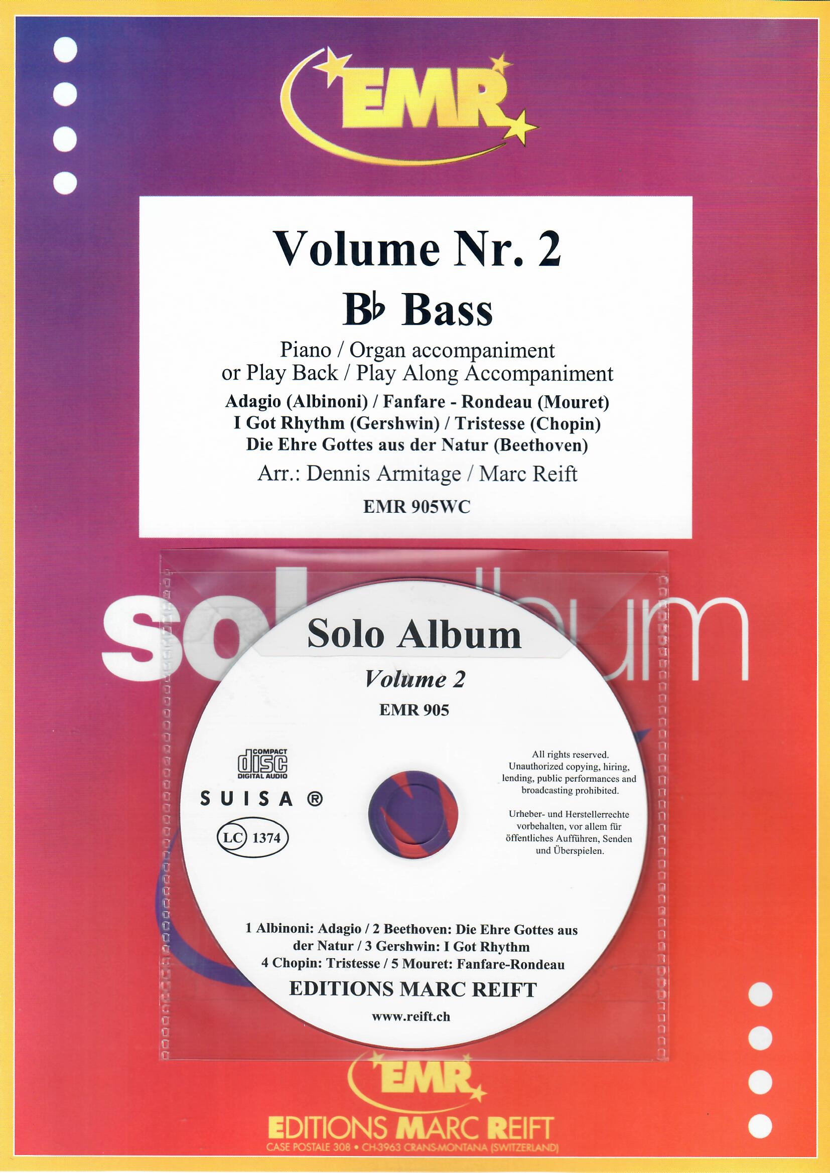 SOLO ALBUM VOLUME 02, NEW & RECENT Publications, SOLOS - B♭. Bass