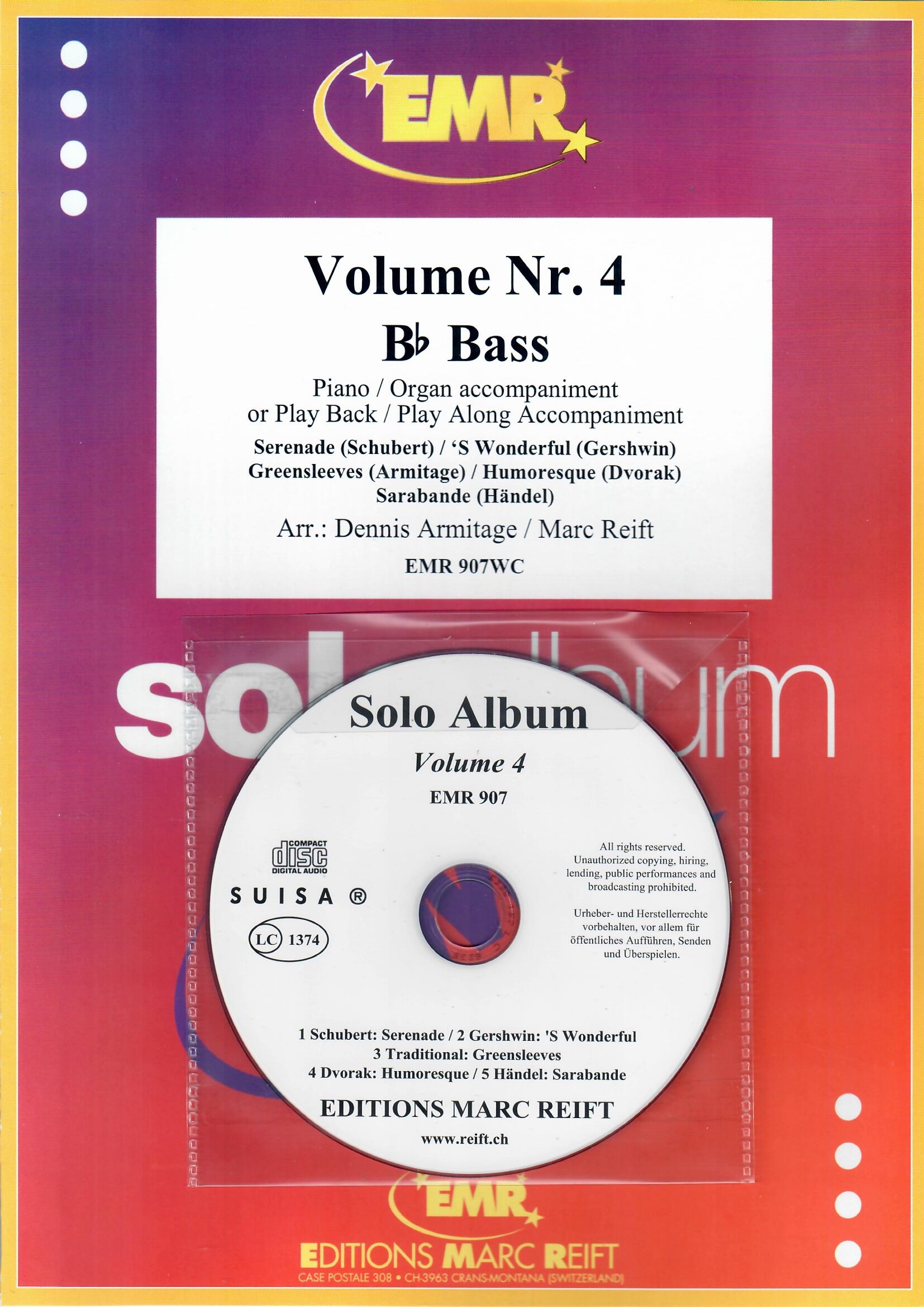 SOLO ALBUM VOLUME 04, NEW & RECENT Publications, SOLOS - B♭. Bass