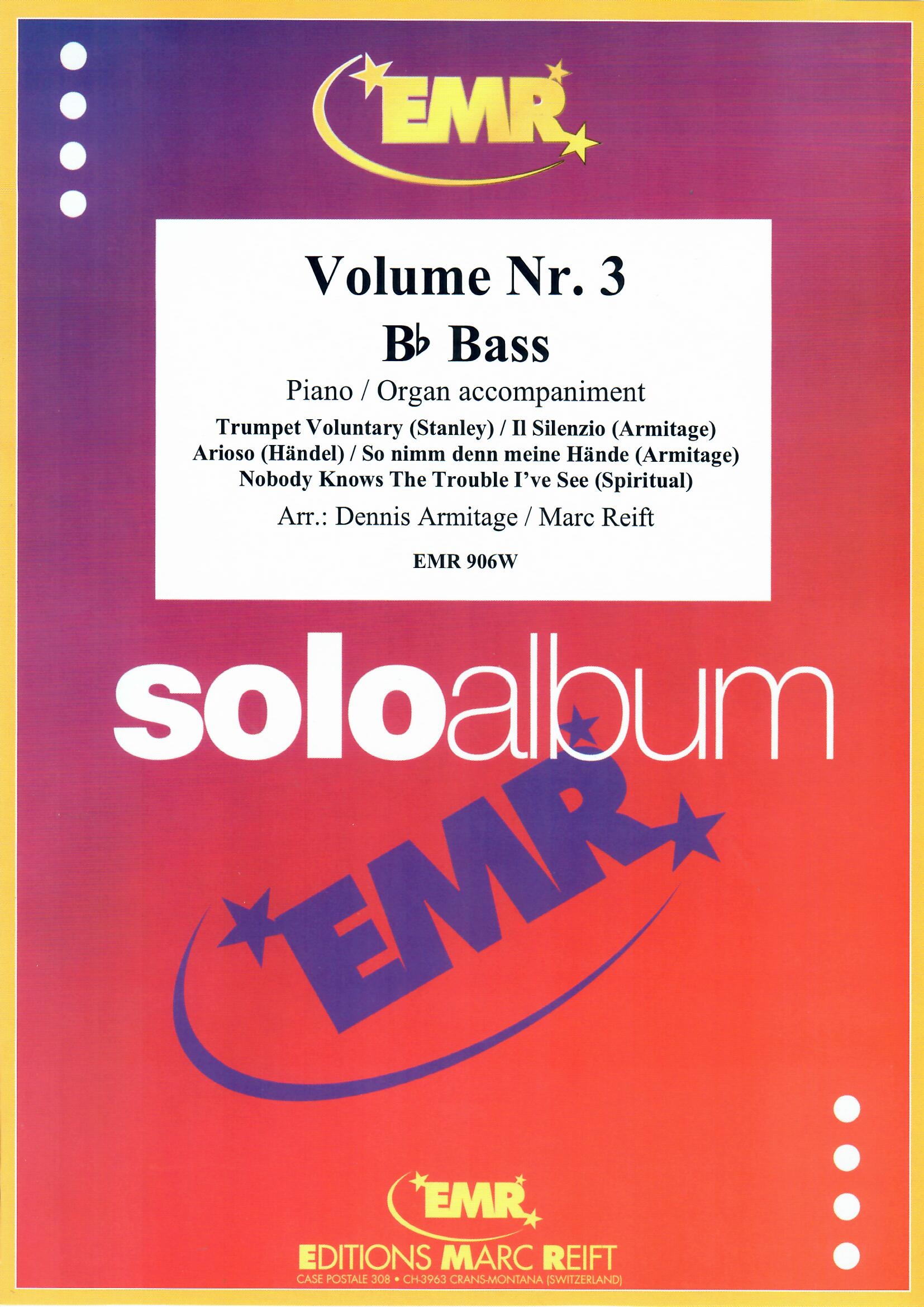 SOLO ALBUM VOLUME 03, NEW & RECENT Publications, SOLOS - B♭. Bass