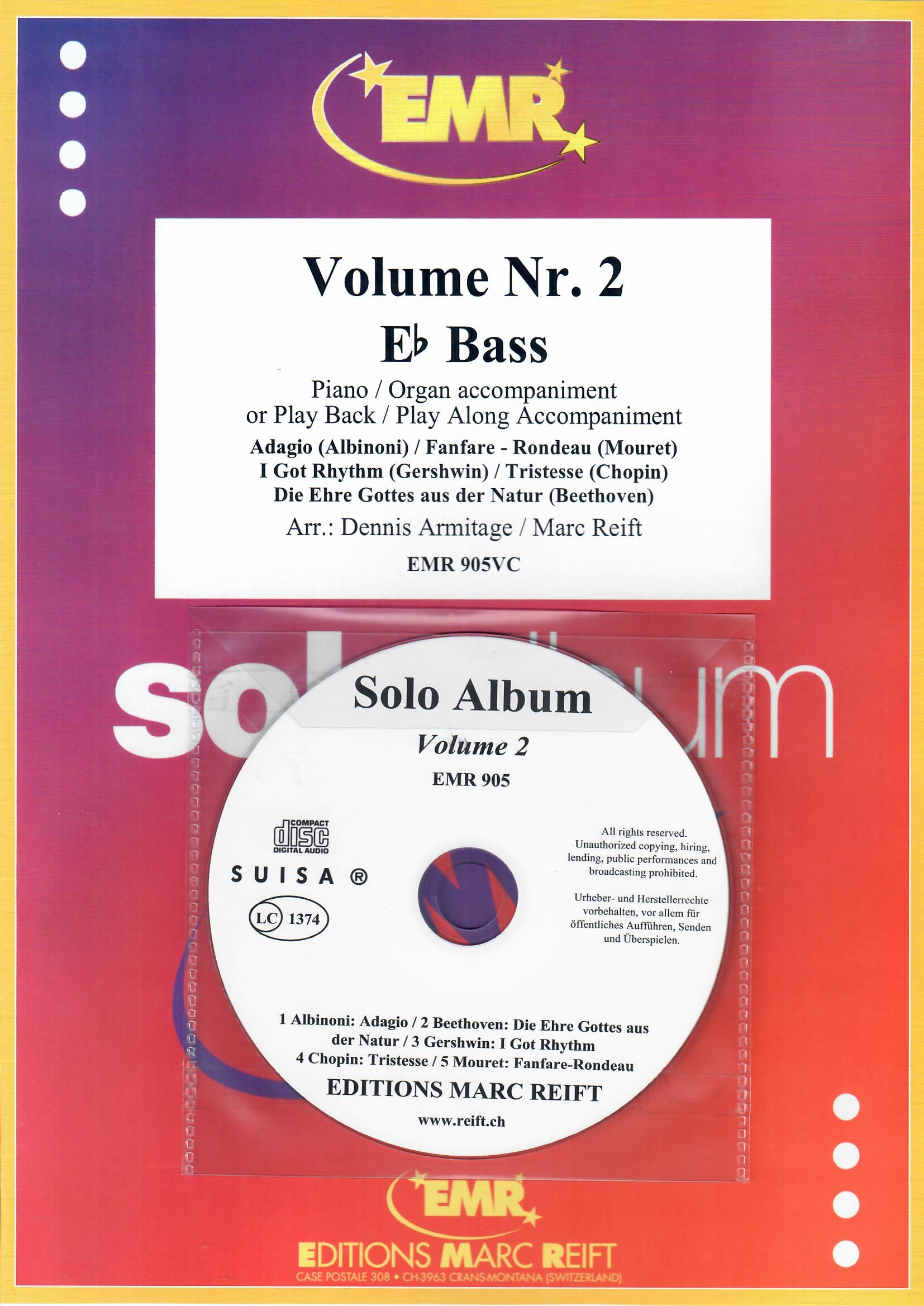 SOLO ALBUM VOLUME 02, NEW & RECENT Publications, SOLOS - E♭. Bass