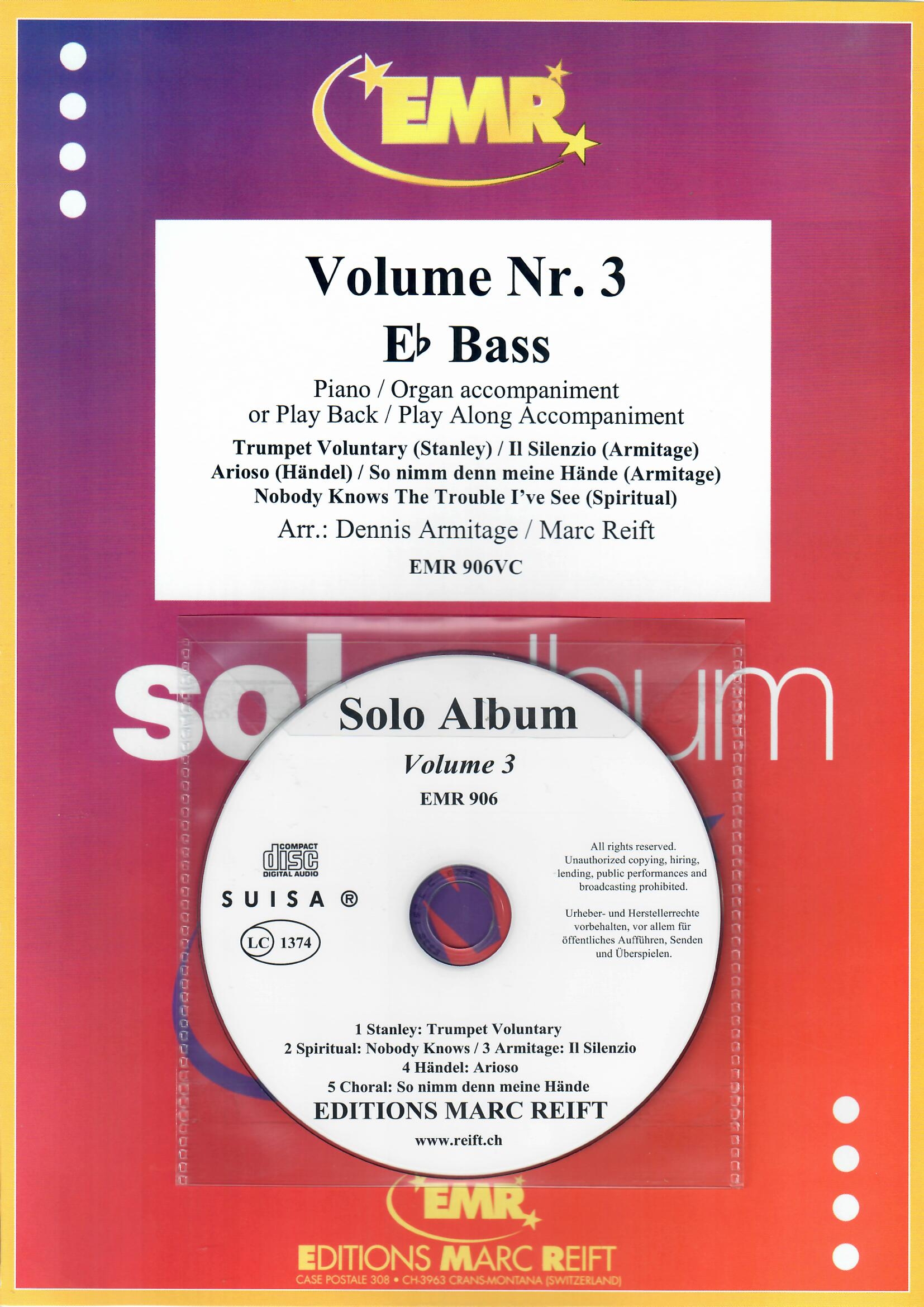 SOLO ALBUM VOLUME 03, NEW & RECENT Publications, SOLOS - E♭. Bass