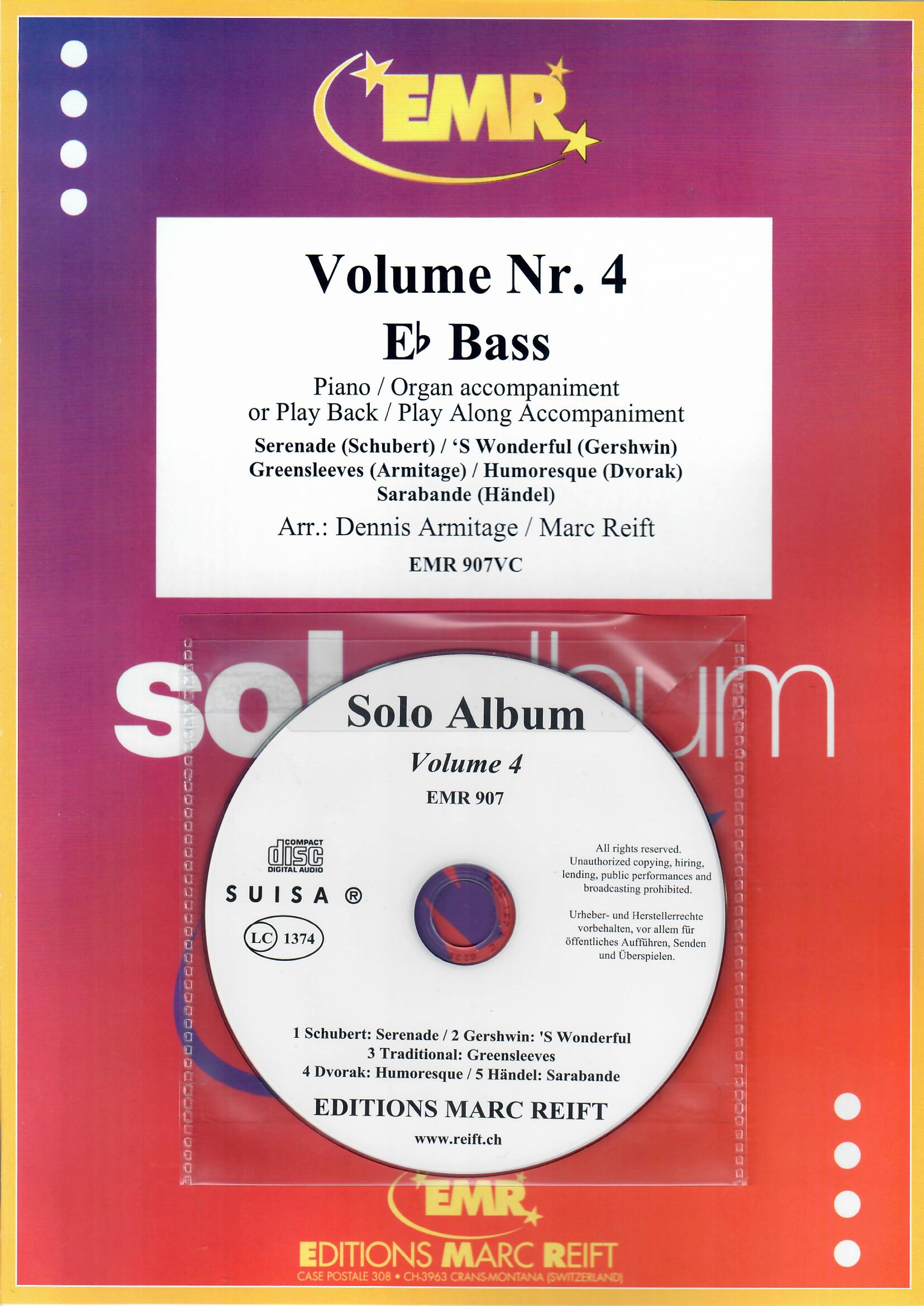 SOLO ALBUM VOLUME 04, NEW & RECENT Publications, SOLOS - E♭. Bass
