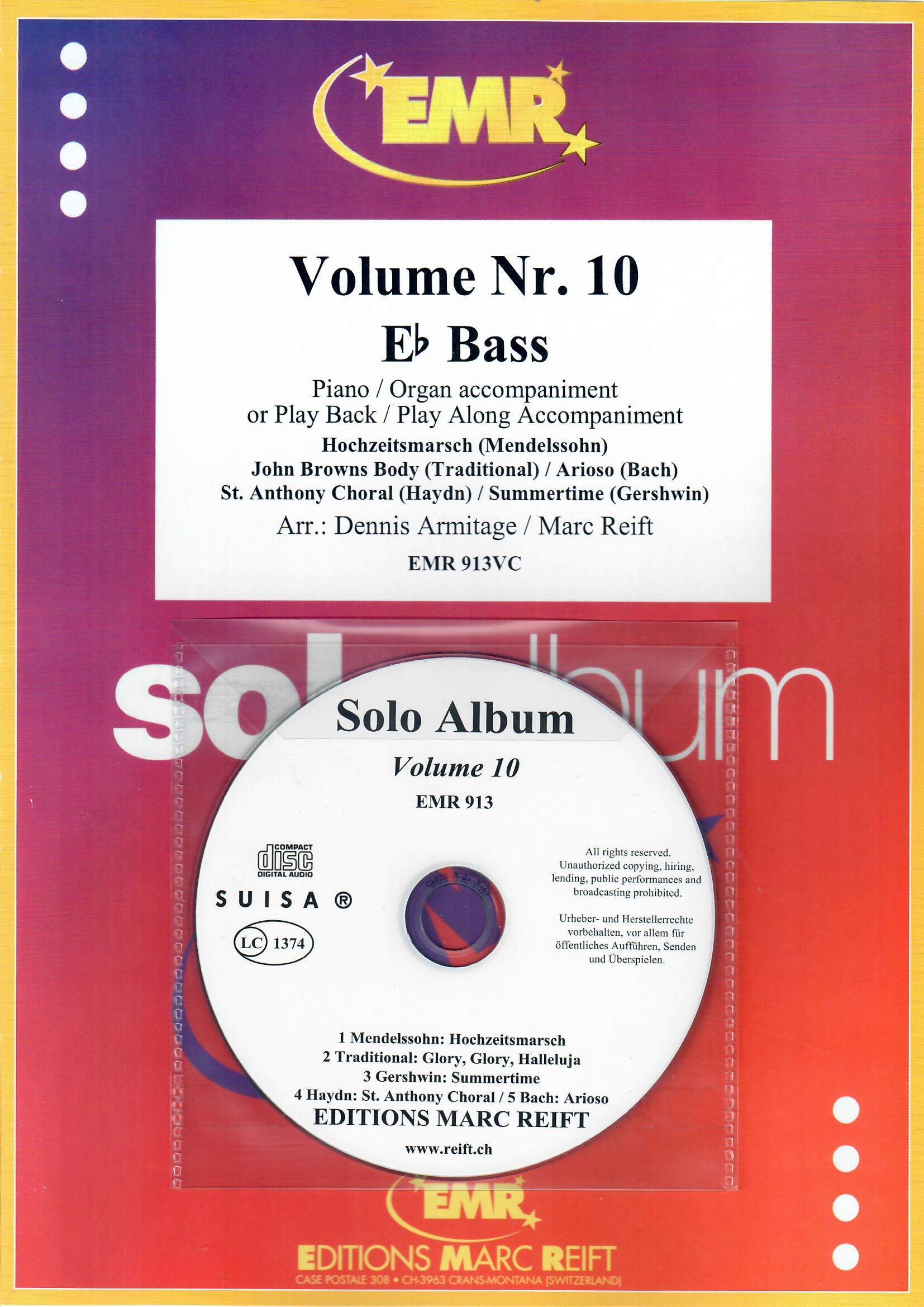 SOLO ALBUM VOLUME 10, NEW & RECENT Publications, SOLOS - E♭. Bass