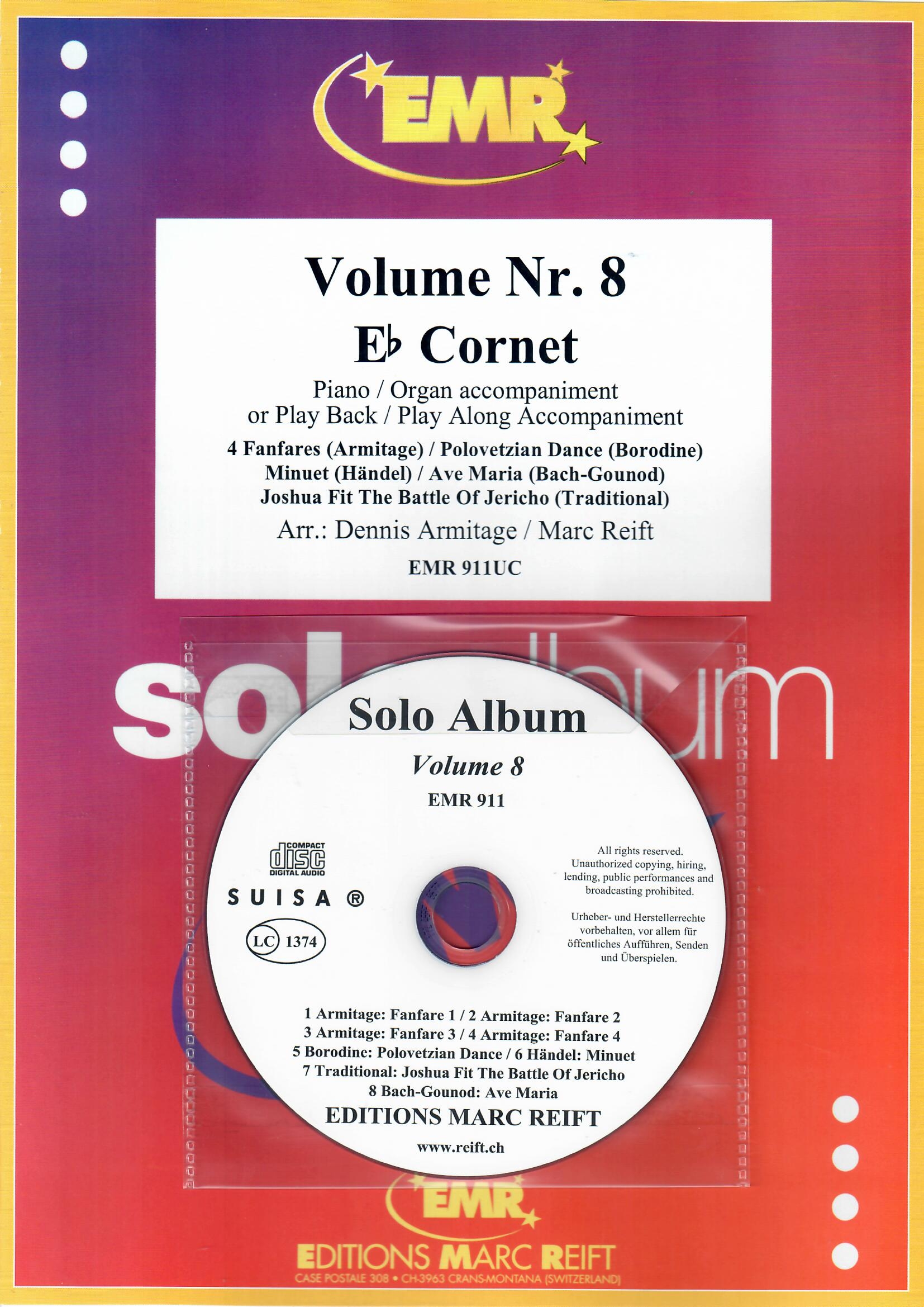 SOLO ALBUM VOLUME 08, NEW & RECENT Publications, SOLOS - E♭.Soprano Cornet