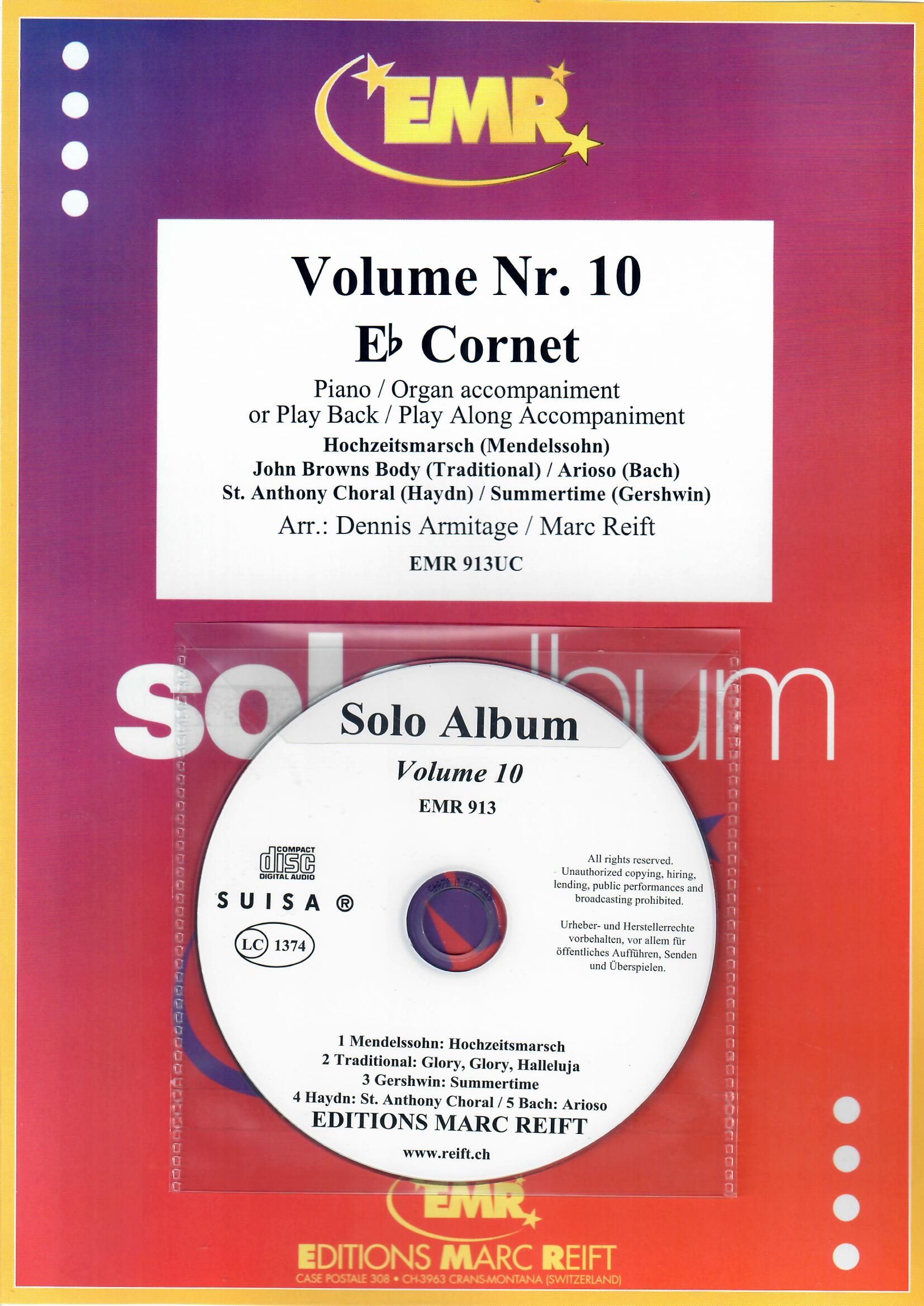 SOLO ALBUM VOLUME 10, NEW & RECENT Publications, SOLOS - E♭.Soprano Cornet