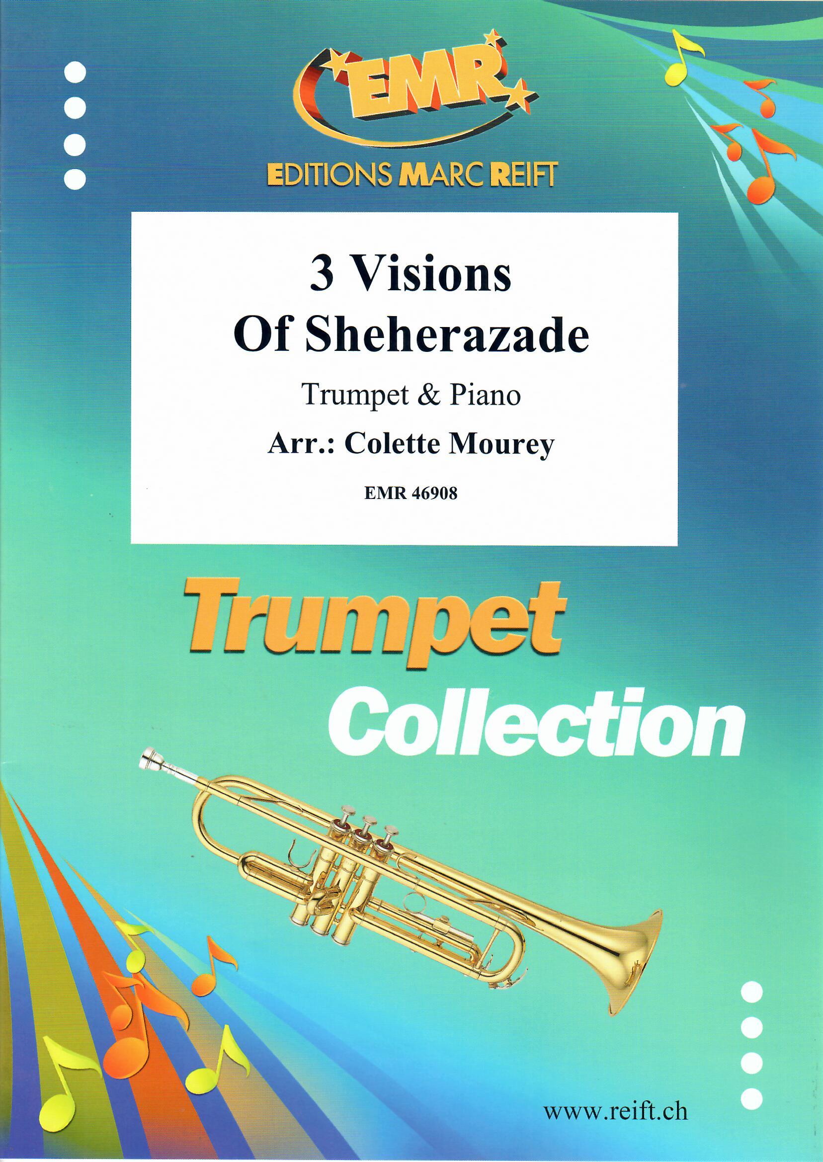 3 VISIONS OF SHEHERAZADE - Trumpet & Piano, SOLOS - B♭. Cornet/Trumpet with Piano