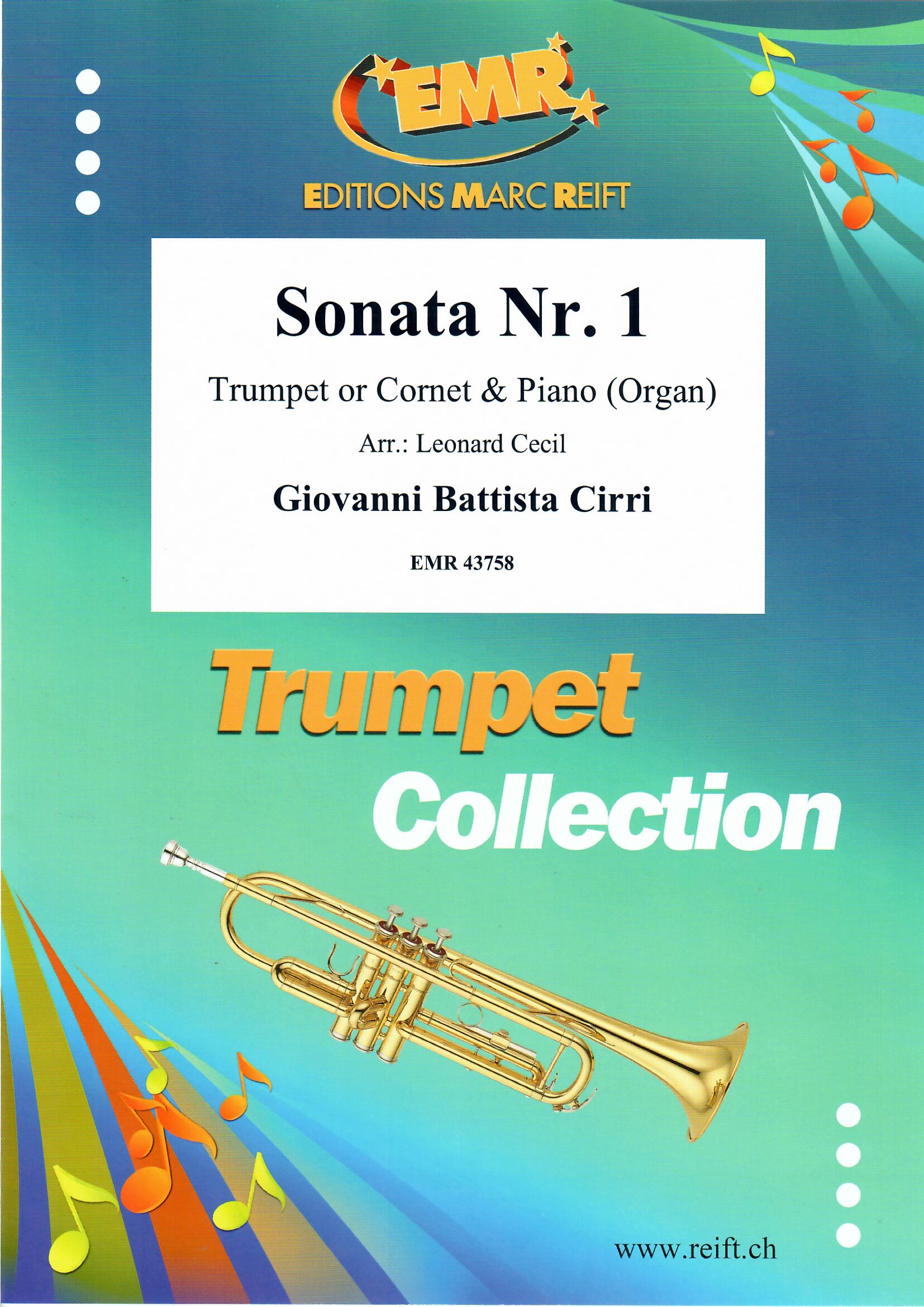 SONATA NR. 1, NEW & RECENT Publications, SOLOS - B♭. Cornet/Trumpet with Piano