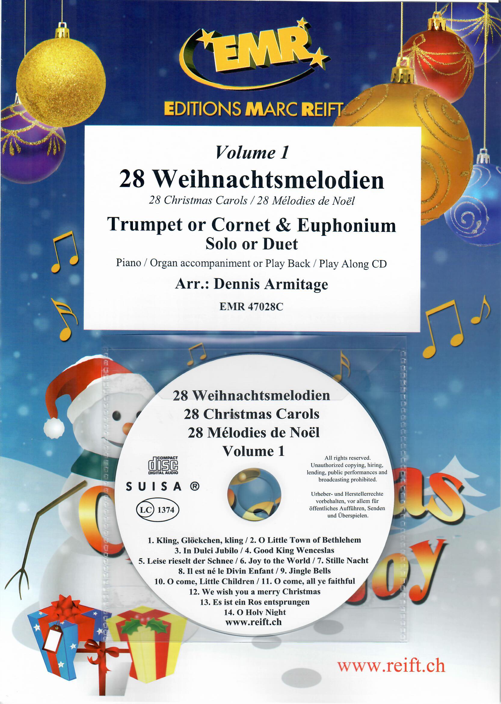 28 WEIHNACHTSMELODIEN VOL. 1, Quartets