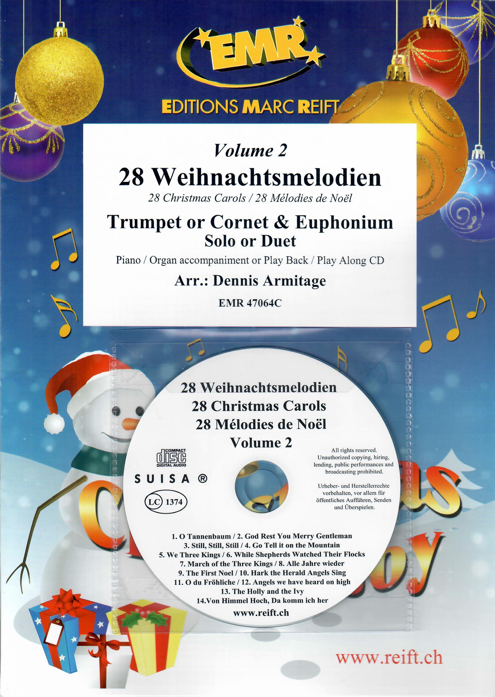 28 WEIHNACHTSMELODIEN VOL. 2, Quartets