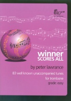 WINNER SCORES ALL - Book for Trombone in Treble Clef, SOLOS for Bass Trombone, Books