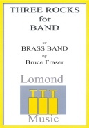 THREE ROCKS FOR BRASS BAND - Parts & Score