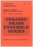 CANZON CORNETTO - Brass Quintet Parts & Score