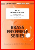 WHEN I'M 64 - Brass Quintet - Parts & Score