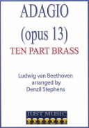 ADAGIO (Opus 13) - Parts & Score, TEN PART BRASS MUSIC