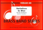 VARIATIONS IN BLUE (Trombone Trio) - Parts & Score, Trios