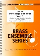 TWO RAGS FOR FOUR   (Vol.1) - Brass Quartet - Parts & Score