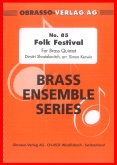 FOLK FESTIVAL - Brass Quintet Parts & Score