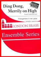 DING DONG MERRILY ON HIGH - Parts & Score, TEN PART BRASS MUSIC