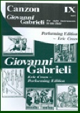 CANZON IX (1615) - Parts & Score, Gabrieli Brass