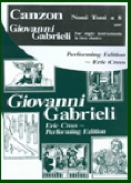 CANZON NONI Toni a 8 (1597) - Parts & Score, Gabrieli Brass