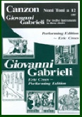 CANZONI NONI Toni a 12  (1597) - Parts & Score