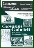 CANZON Quarti Toni a 15 (1597) - Parts & Score, Gabrieli Brass