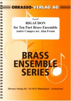 RIGAUDON - Ten Part Brass - Parts & Score, TEN PART BRASS MUSIC
