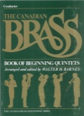 Can. Brass Bk. of BEGINNING QUINT.  Conductor - Score only, Canadian Brass