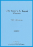 LYRIC CONCERTO for CORNET - Solo with Piano