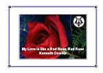 MY LOVE IS LIKE A RED, RED ROSE - Parts & Score