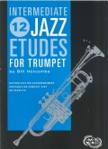 12 INTERMEDIATE JAZZ ETUDES for Trumpet, Books