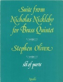 SUITE from NICHOLAS NICKLEBY for Brass Quintet - Pts.& Score