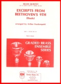 EXCERPTS from BEETHOVEN'S 9th. for Brass Quintet - Pts.& Sc.
