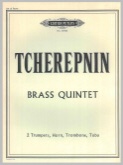 TCHEREPNIN BRASS QUINTET - Parts & Score