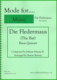 DIE FLEDERMAUS OVERTURE - Parts & Score, Quintets