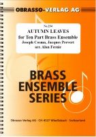 AUTUMN LEAVES - Parts & Score, TEN PART BRASS MUSIC